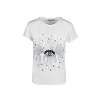 Astrid — Haut en maille légère pour femme Blanc