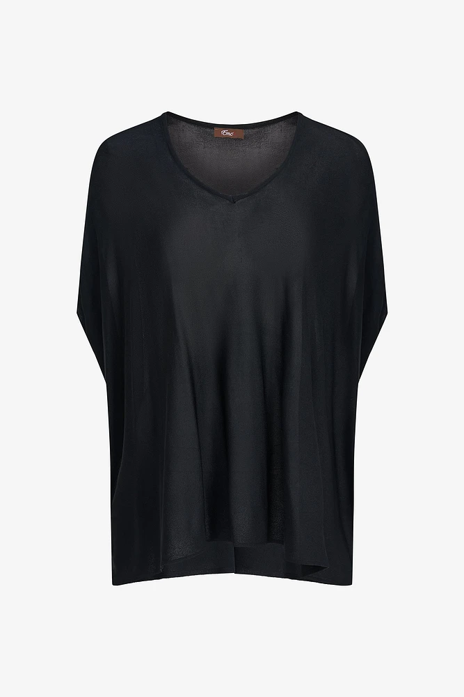 Oversized V-Neck Blouse | Ema&Carla