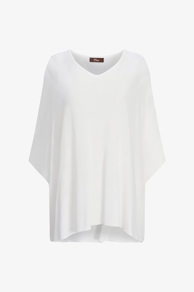 Oversized V-Neck Blouse | Ema&Carla
