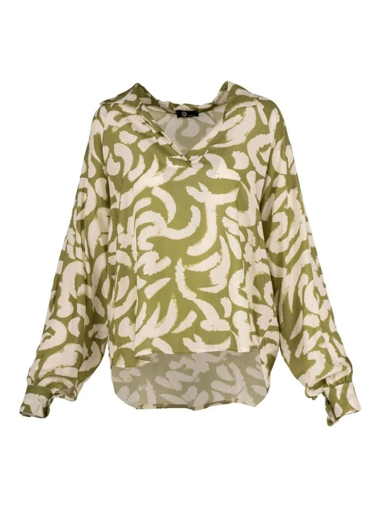 M Made Italy – Haut tissé pour femme Combo vert