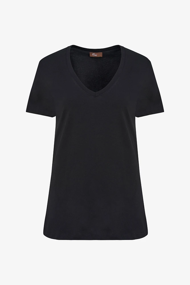 V-Neck Basic Tee | Ema&Carla