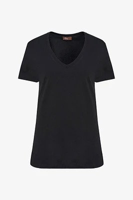 V-Neck Basic Tee | Ema&Carla