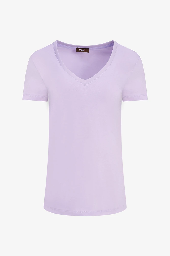 V-Neck Basic Tee | Ema&Carla
