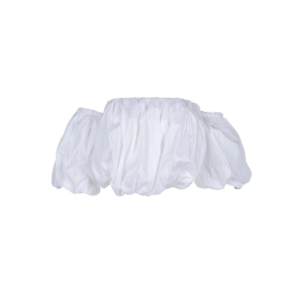 Astrid — Haut tissé classique pour femme Blanc