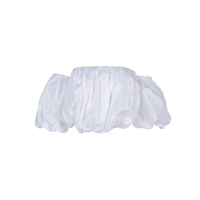 Astrid — Haut tissé classique pour femme Blanc