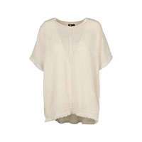 M Made Italy — Women's Woven and Knitted Short Sleeve Shirt