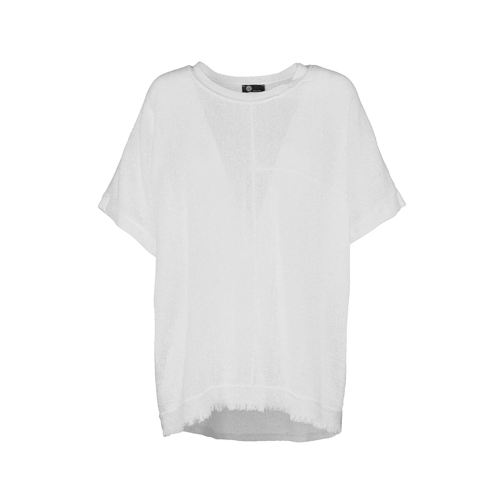 M Made Italy — Women's Woven and Knitted Short Sleeve Shirt