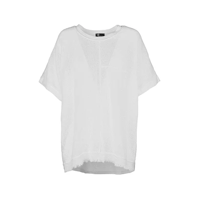 M Made Italy — Women's Woven and Knitted Short Sleeve Shirt