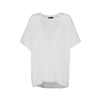 M Made Italy — Women's Woven and Knitted Short Sleeve Shirt
