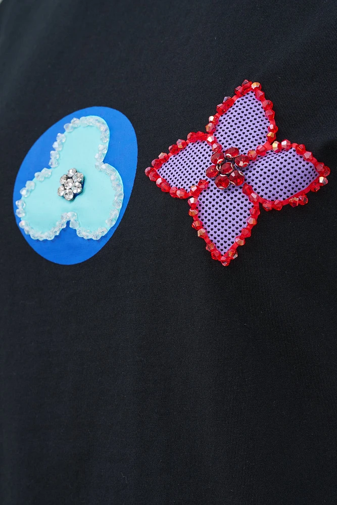 T-shirt à motif brodé | Ema&Carla