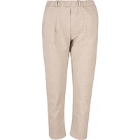 Tapered Leg Knit Pull-On Pants With Slash Pockets