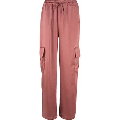 Astrid – Women's Elegant Woven Pant Dk. Pink