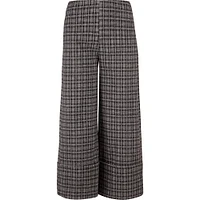 Astrid – Women's Elegant Woven Pant Black Plaid