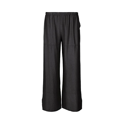 M Made Italy — Women's Woven Pants (Plus Size) Black