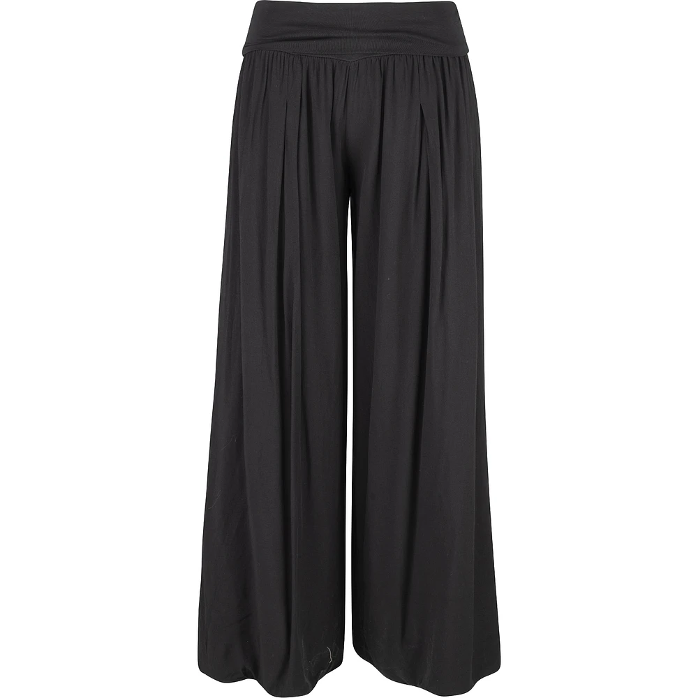 Flowy Knit Waistband Pull-On Pants