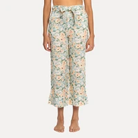 Astrid — Hampton Tie Front Pant Picnic Floral