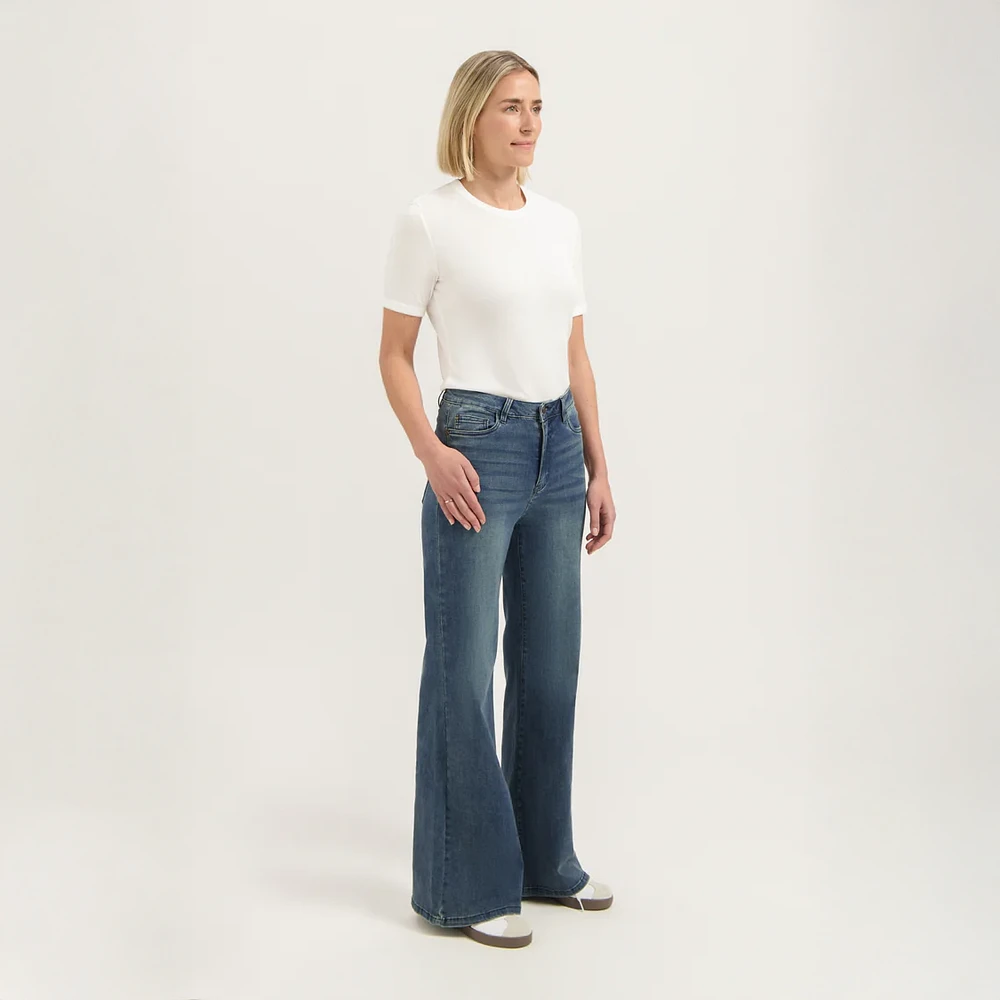 Florez | Pantalon tissé pour femme — Bleu clair