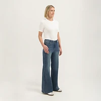 Florez | Pantalon tissé pour femme — Bleu clair