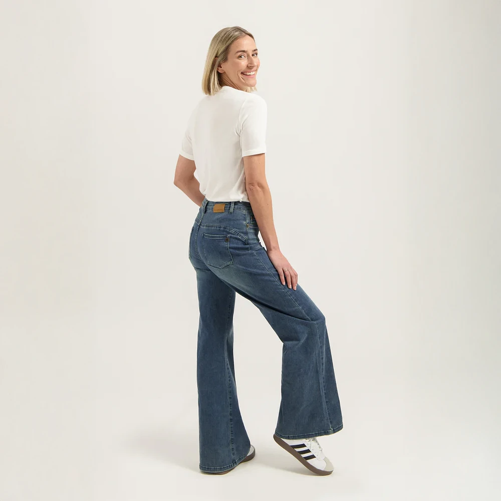 Florez | Pantalon tissé pour femme — Bleu clair