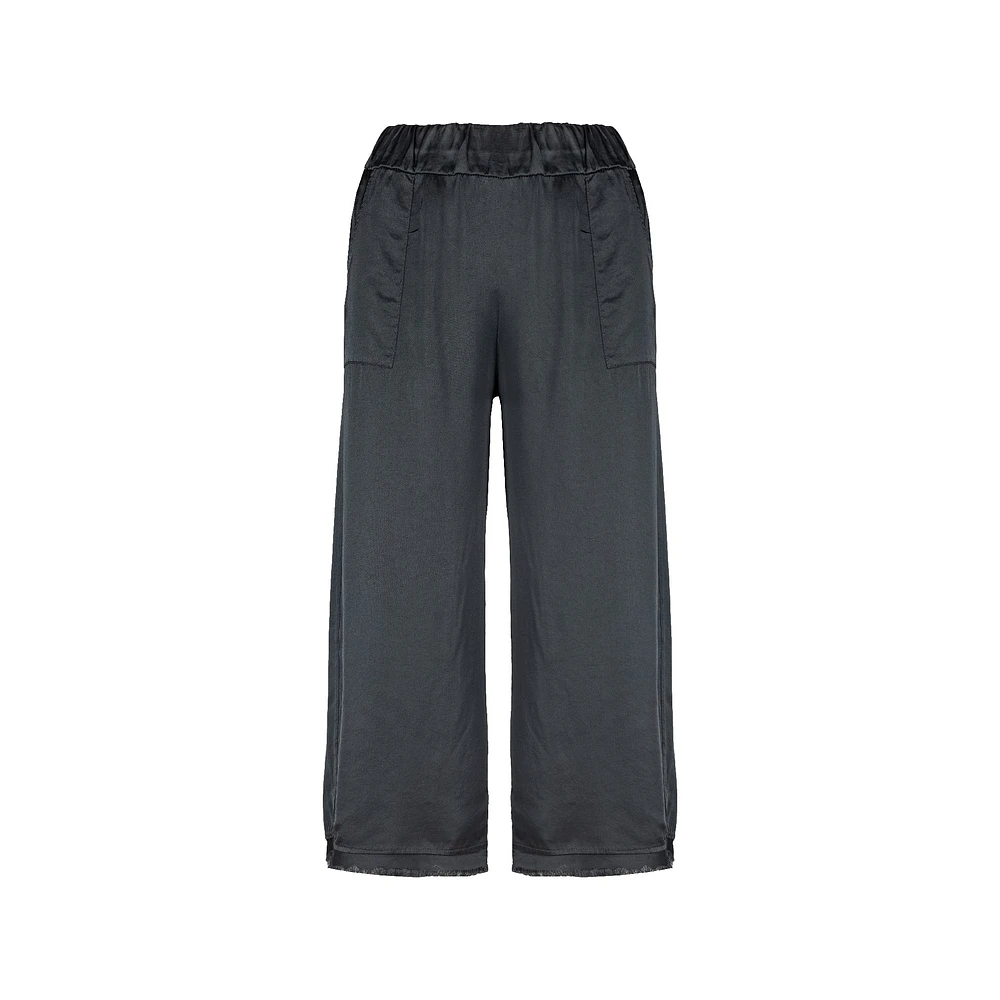 M Made Italy — Women's Woven Cropped Pants