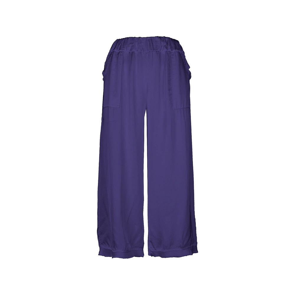 M Made Italy — Women's Woven Cropped Pants