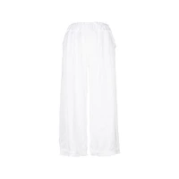 M Made Italy — Pantalon court tissé pour femme