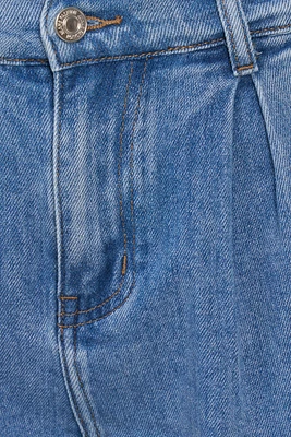Pleated Denim Shorts | Ema&Carla