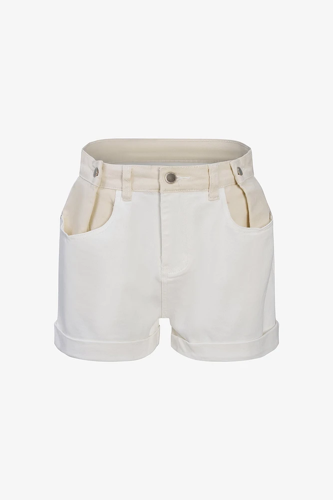 Cuffed Denim Shorts | Ema&Carla