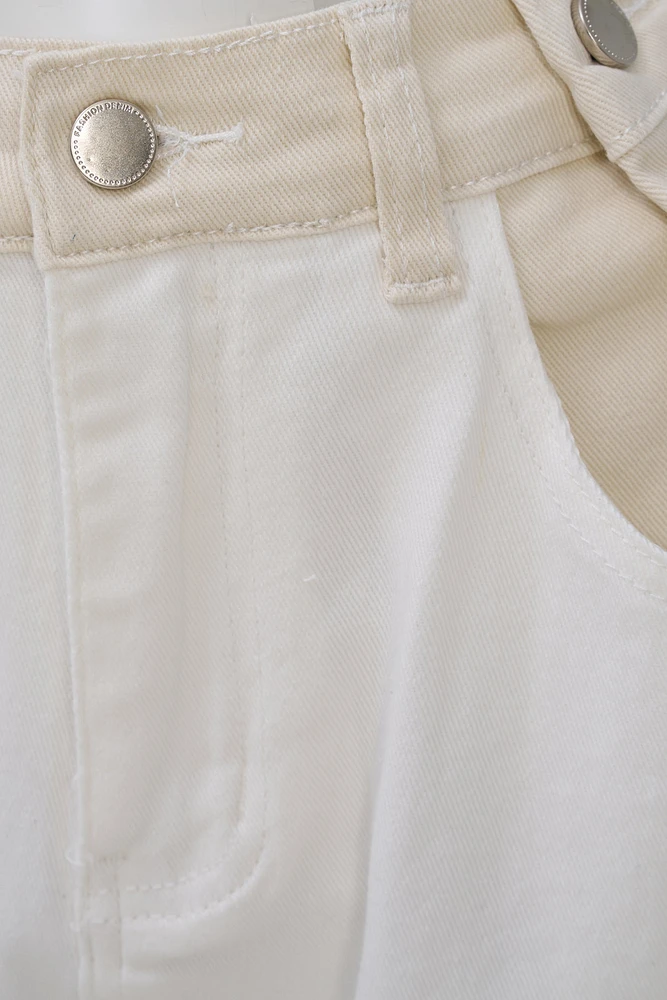 Cuffed Denim Shorts | Ema&Carla