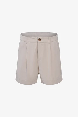 Pleated Viscose Shorts | Ema&Carla