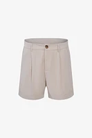 Pleated Viscose Shorts | Ema&Carla