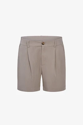 Pleated Viscose Shorts | Ema&Carla