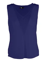 M Made Italy – Haut sans manches tissé pour femme