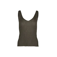 Astrid — Haut en tricot sans manches pour femme