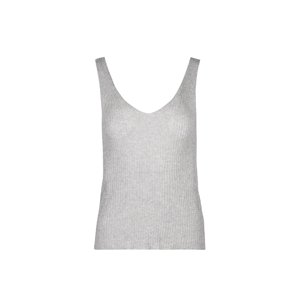 Astrid — Haut en tricot sans manches pour femme
