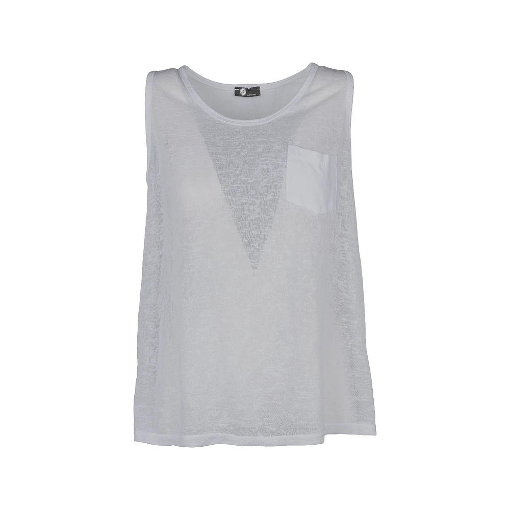 M Made Italy — Haut sans manches en tricot pour femme