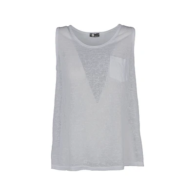 M Made Italy — Haut sans manches en tricot pour femme