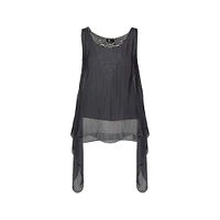 M Made Italy — Women's Woven and Knitted Sleeveless Top