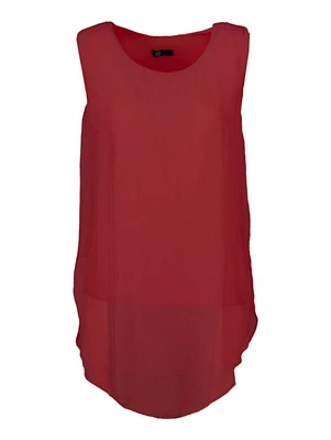 M Made Italy – Ladies Woven Sleeveless Top
