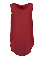 M Made Italy – Ladies Woven Sleeveless Top