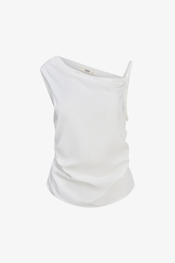 Asymmetric Strap Top | Ema&Carla