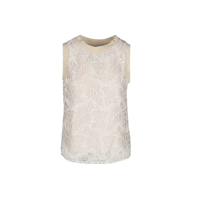 Astrid — Women's Sleeveless Woven Top Sand