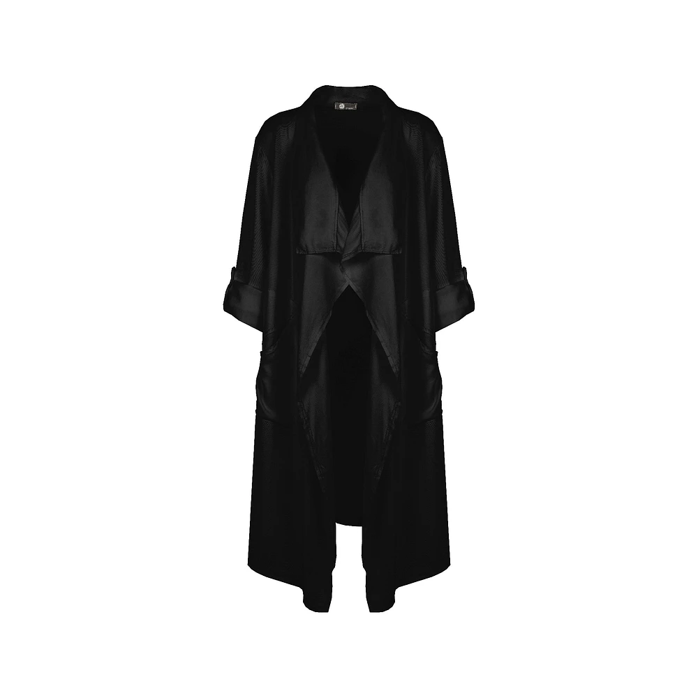 M Made Italy — Women's Woven Long Sleeve Cardigan