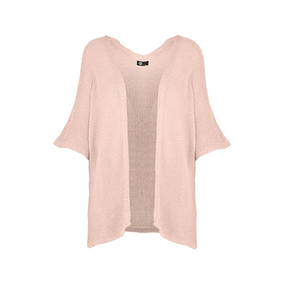 M Made Italy — Cardigan tricoté à manches trois-quarts pour femme