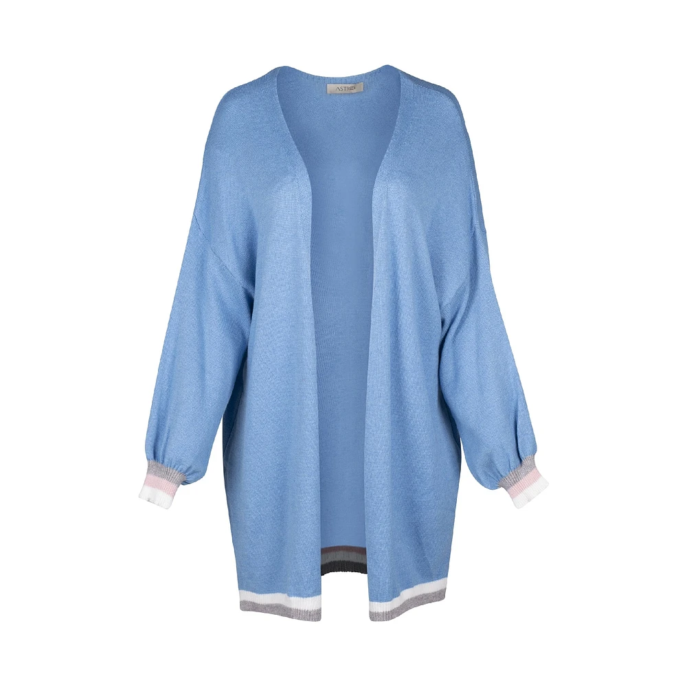 Astrid — Cardigan ouvert en maille pour femme