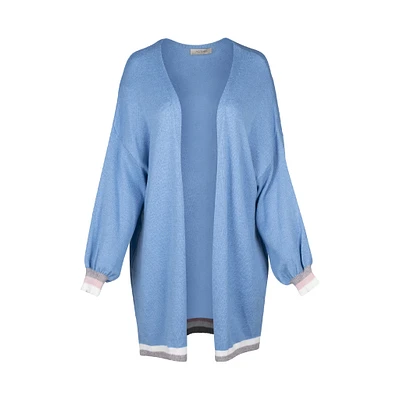 Astrid — Cardigan ouvert en maille pour femme