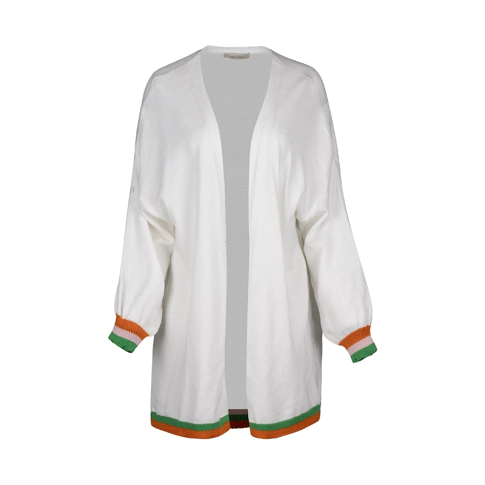Astrid — Cardigan ouvert en maille pour femme