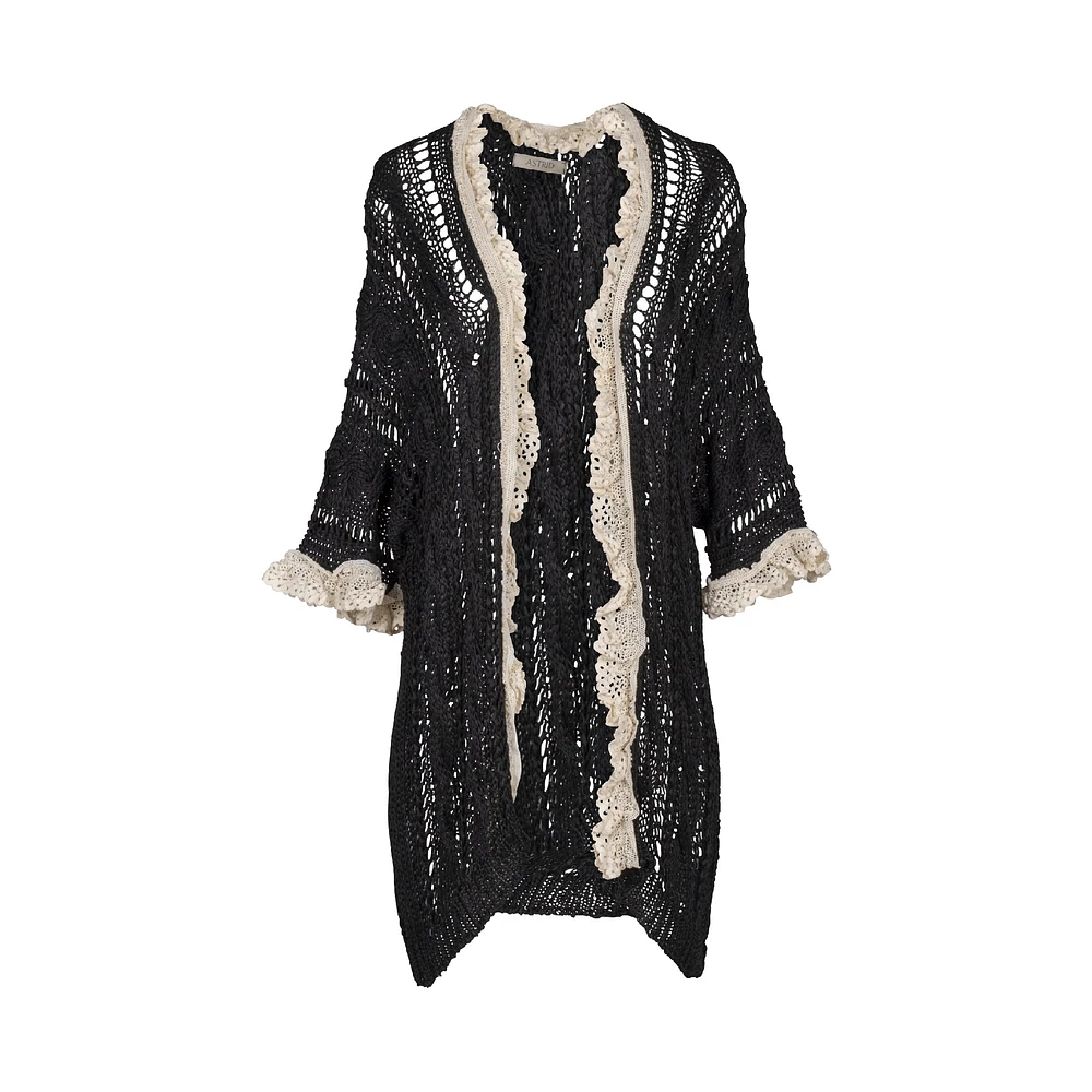 Astrid — Women's Knitted Open Cardigan