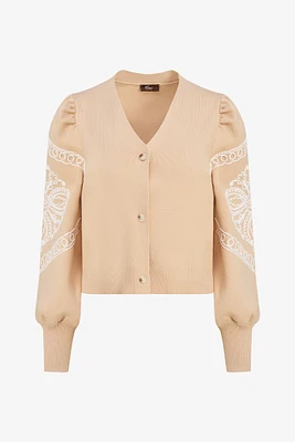 Cardigan en maille brodée | Ema&Carla