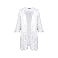 M Made Italy — Cardigan tissé à manches trois-quarts pour femme